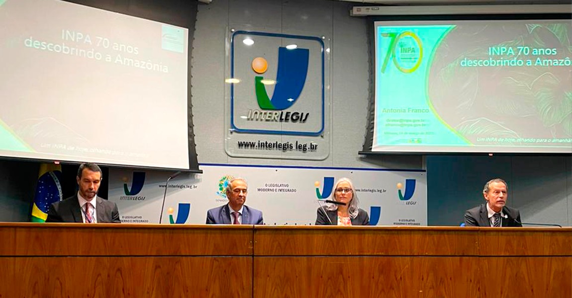 Diretora do Inpa participa de debate sobre o Instituto e a bioeconomia da Amazônia no programa Interlegis do Senado