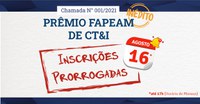 Inscrições prorrogadas: Prêmio Fapeam de CT&I segue com novo prazo