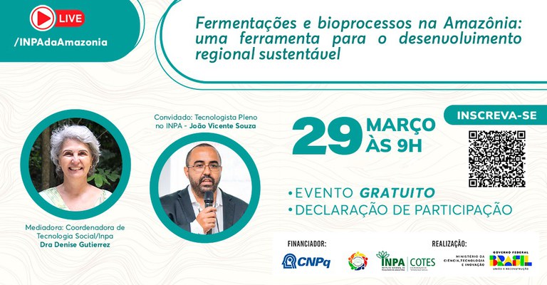 Live do Inpa apresenta fermentações amazônicas como ferramenta para o desenvolvimento sustentável