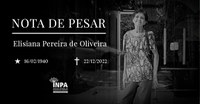 Nota de Pesar – Elisiana Pereira de Oliveira