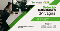 Programa de Capacitação Institucional do Inpa está com seleção para 29 bolsistas