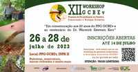 Programa de Pós-graduação em Genética, Conservação e Biologia Evolutiva do Inpa promove XII Workshop GCBEv