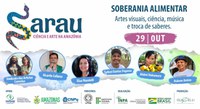 Sarau Ciência e Arte promove diálogo sobre Soberania Alimentar nesta sexta-feira (29)