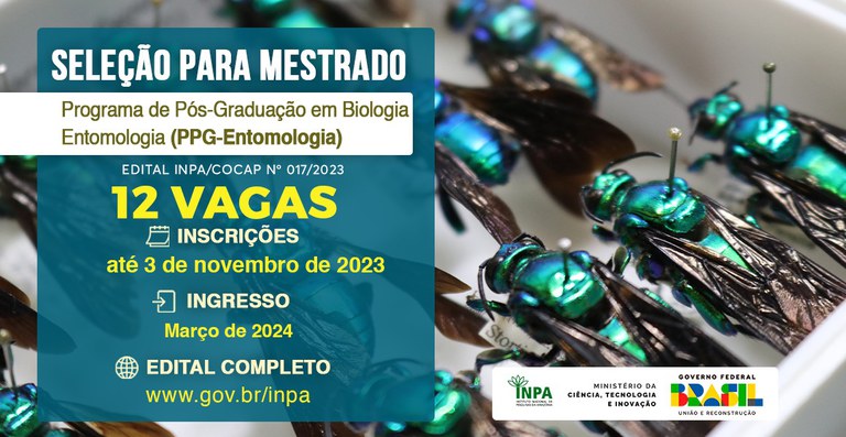 Seleção Mestrado em Entomologia - Banner Débora Vale Ascom Inpa.jpeg