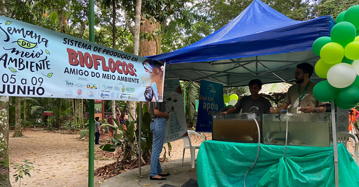 Semana do Meio Ambiente no Inpa: estudantes e visitantes conhecem sistema sustentável de criação de peixes