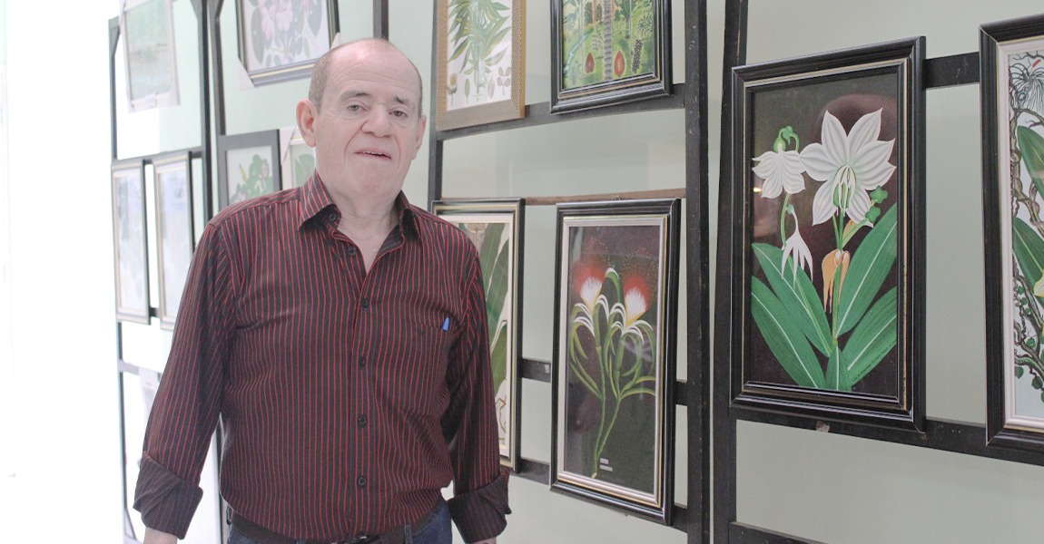 Servidor do Inpa realiza exposição com ilustrações botânicas da flora amazônica