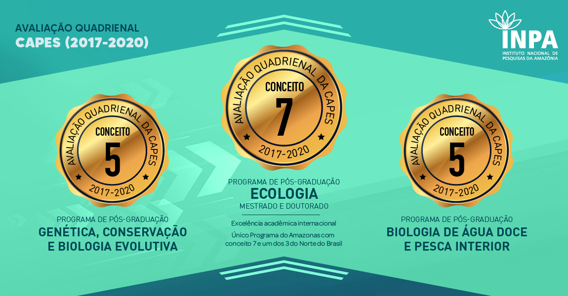 Programas de Pós-Graduação do Inpa melhoram desempenho e curso de Ecologia alcança nota 7, mais alto nível de excelência acadêmica