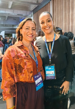 Camila Farani e Coordenadora Deuza Santos. Foto: Érika Monteiro Pinto - COGIE/INPA