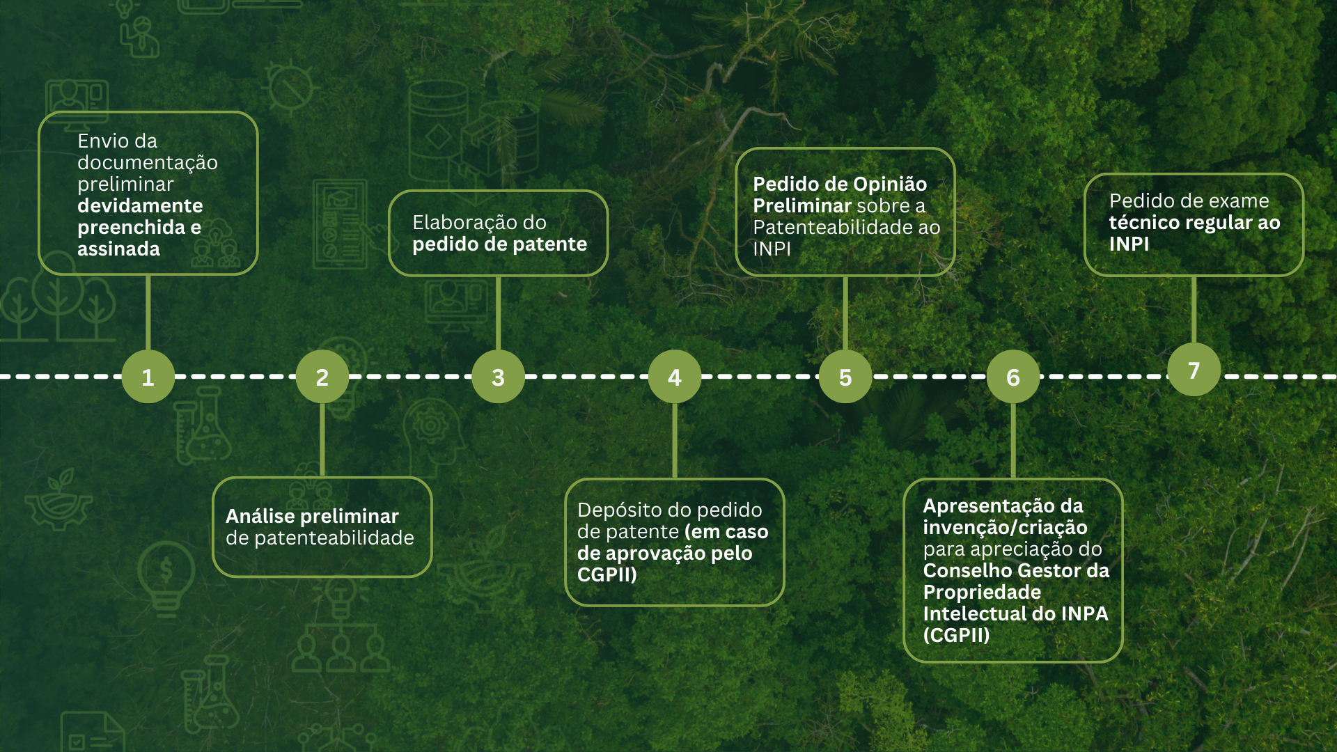 Etapas para o pedido de patente