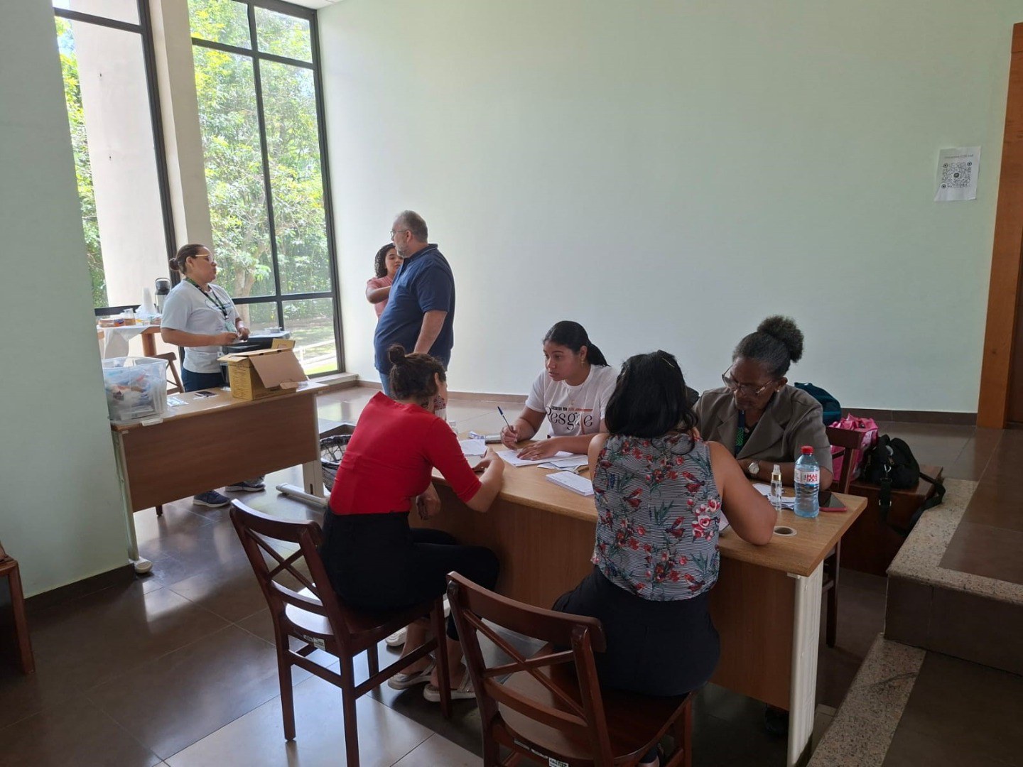 Equipe SESMA em atendimento