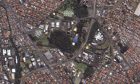 Imagem câmera WPM – Recorte imagem Jardim Botânico, Curitiba – PR