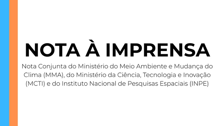 Nota à Imprensa