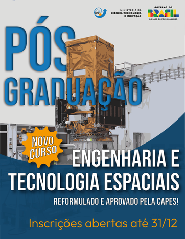 Novo curso de Pós-Graduação em Engenharia e Tecnologia Espaciais
