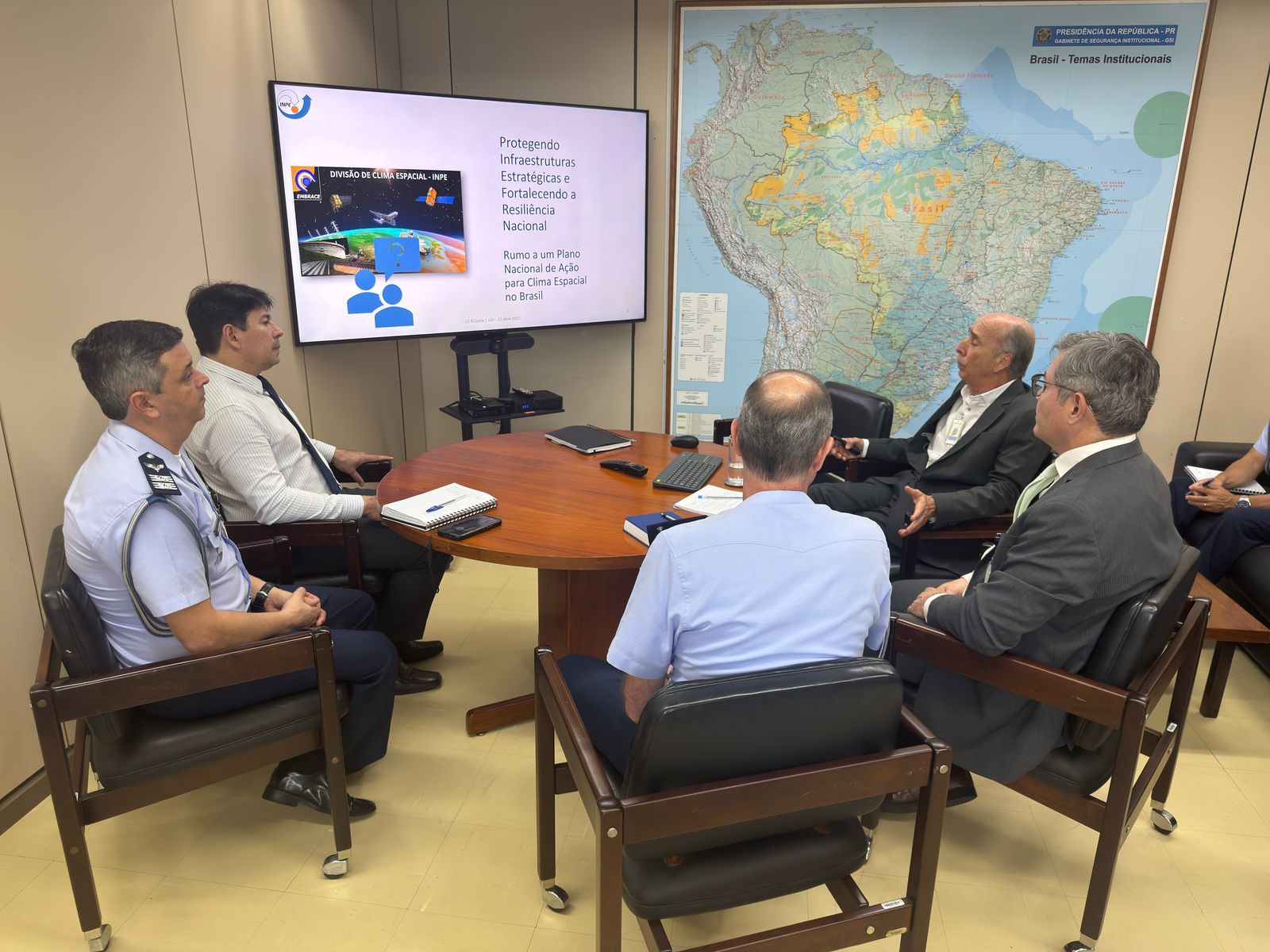 Reunião no GSI em Brasília