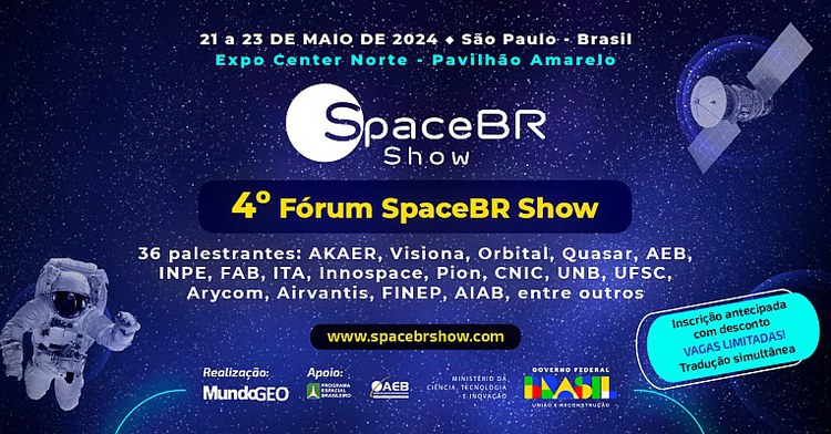 INPE participará na próxima semana do 4º SpaceBr Show