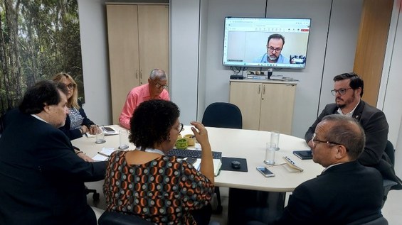 Participação remota do vice-diretor Gilvan Sampaio (INPE)