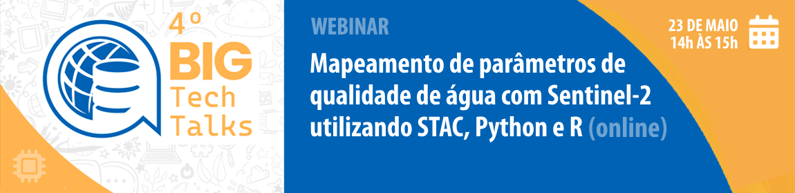 Banner sobre o 4º BIG TechTalks, que será 23 de maio, das 14h às 15h