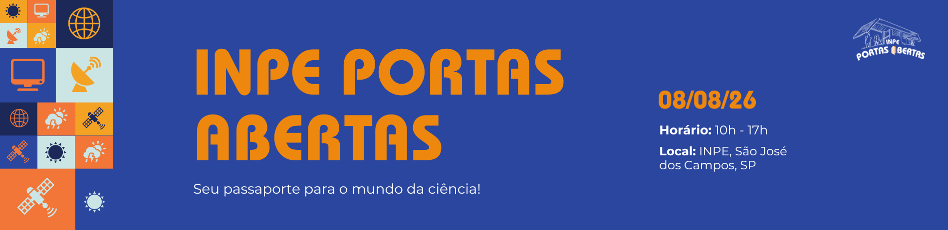 banner INPE Portas Abertas 2026