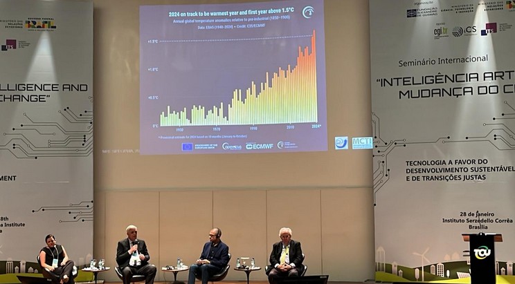 INPE participa de evento sobre o uso de Inteligência Artificial no enfrentamento das mudanças climáticas (28/01/2025)