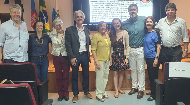 Professores da Academia do INPI com Celeste Emerick