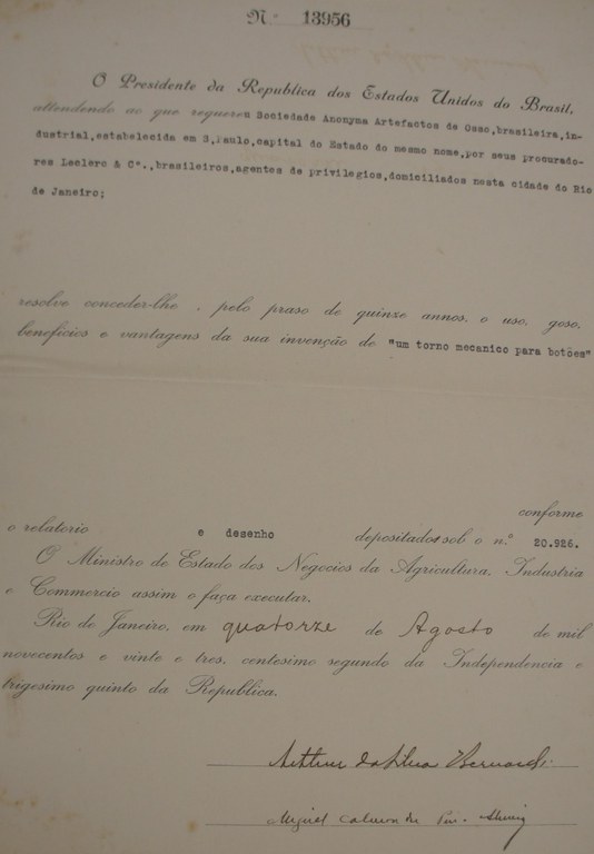 Patentes históricas