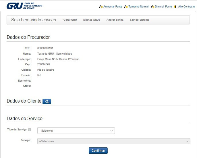 Confira a ferramenta Minhas GRUs