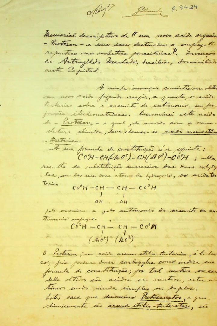 Patente 8424 - Astrogildo Machado