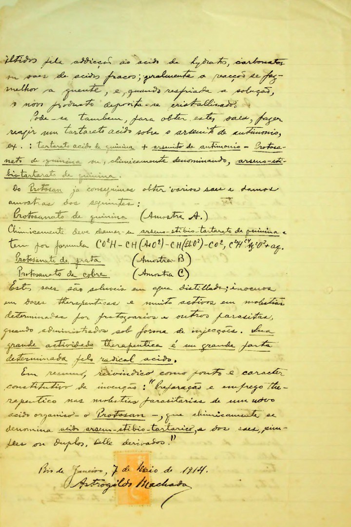 Patente 8424 - Astrogildo Machado