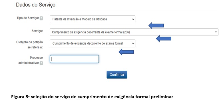 Dados de serviço