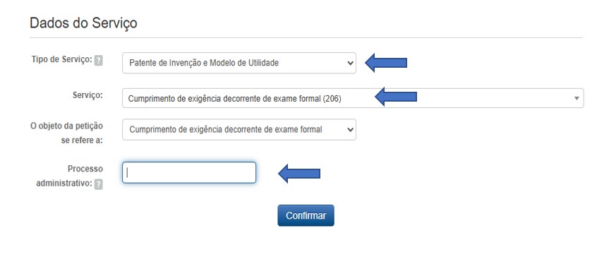 Dados de serviço