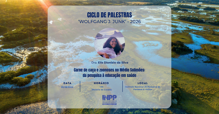 Card de divulgação com informações da palestra