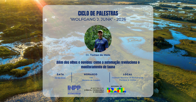 Cartão contendo as informações de data, horário e tema da palestra