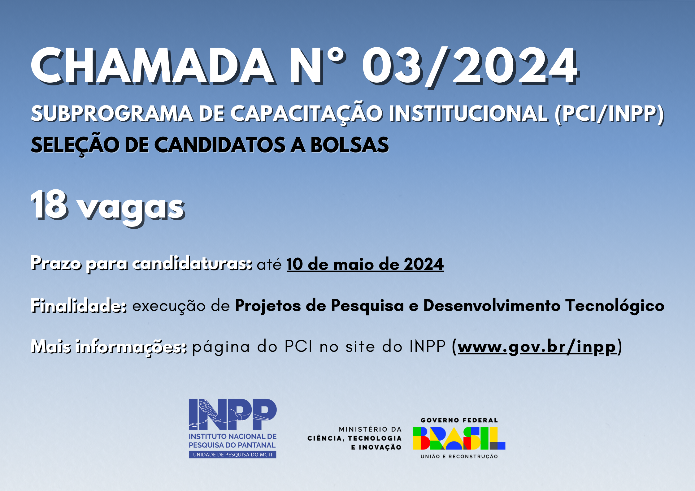CHAMADA 03/2024 PCI/INPP