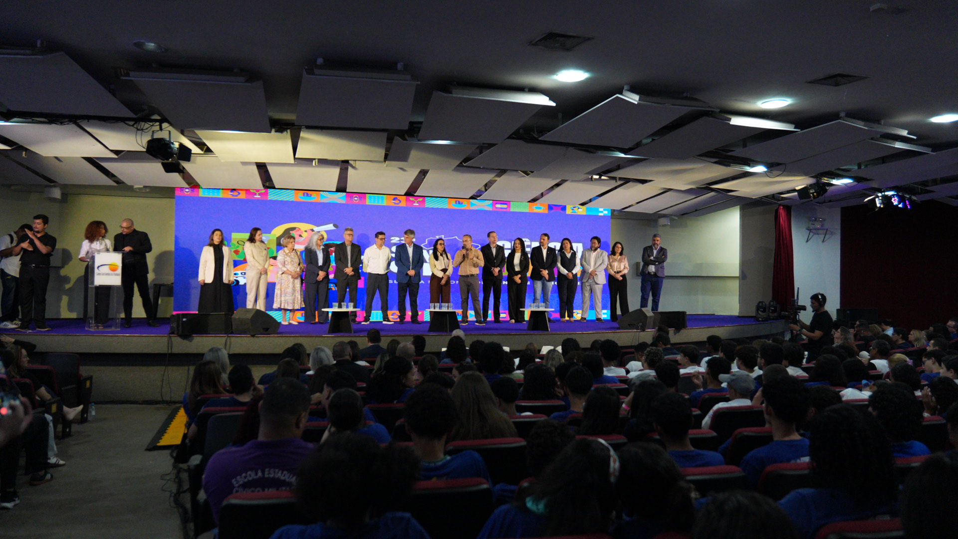 O diretor do INPP, Leandro Battirola, participou da abertura da SNCT (Foto: Vitor Irigaray