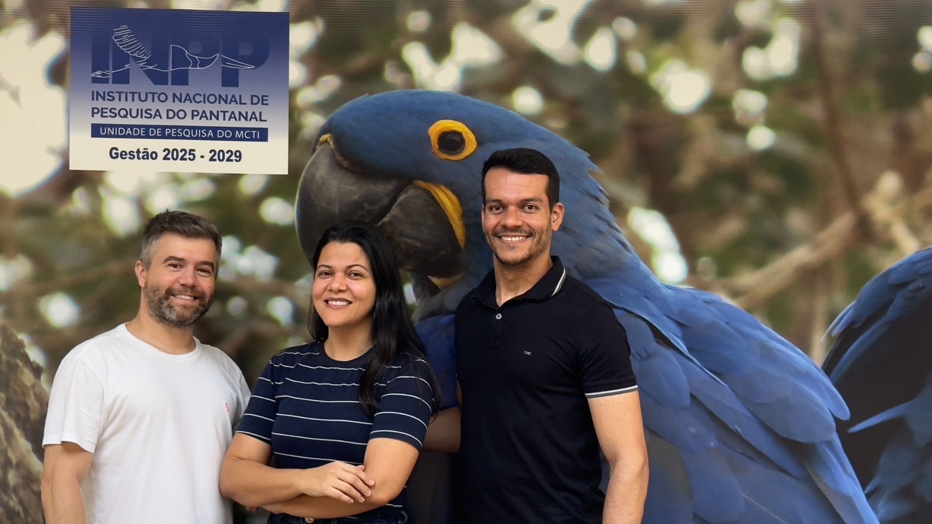 Os doutores André Marques, Gesiane Lima e Walter Lins representam o INPP entre as aprovações no PCI (Foto: ASCOM/INPP)