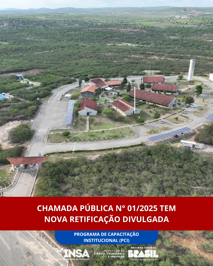 Nova retificação da Chamada Pública n° 01/2025 divulgada