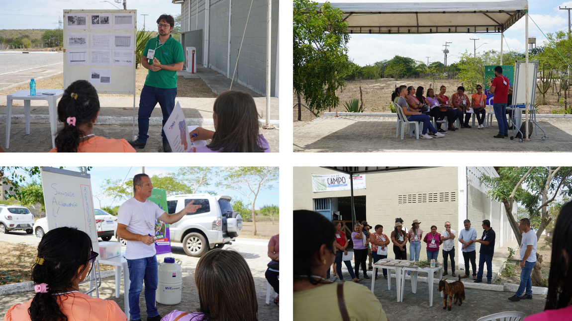 Registros durante o Dia de Campo com os participantes do município de Soledade (PB)