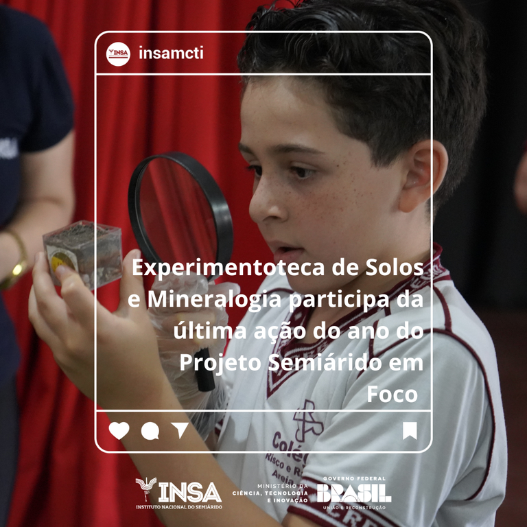 Experimentoteca de Solos e Mineralogia participa da última ação do ano do Projeto Semiárido em Foco