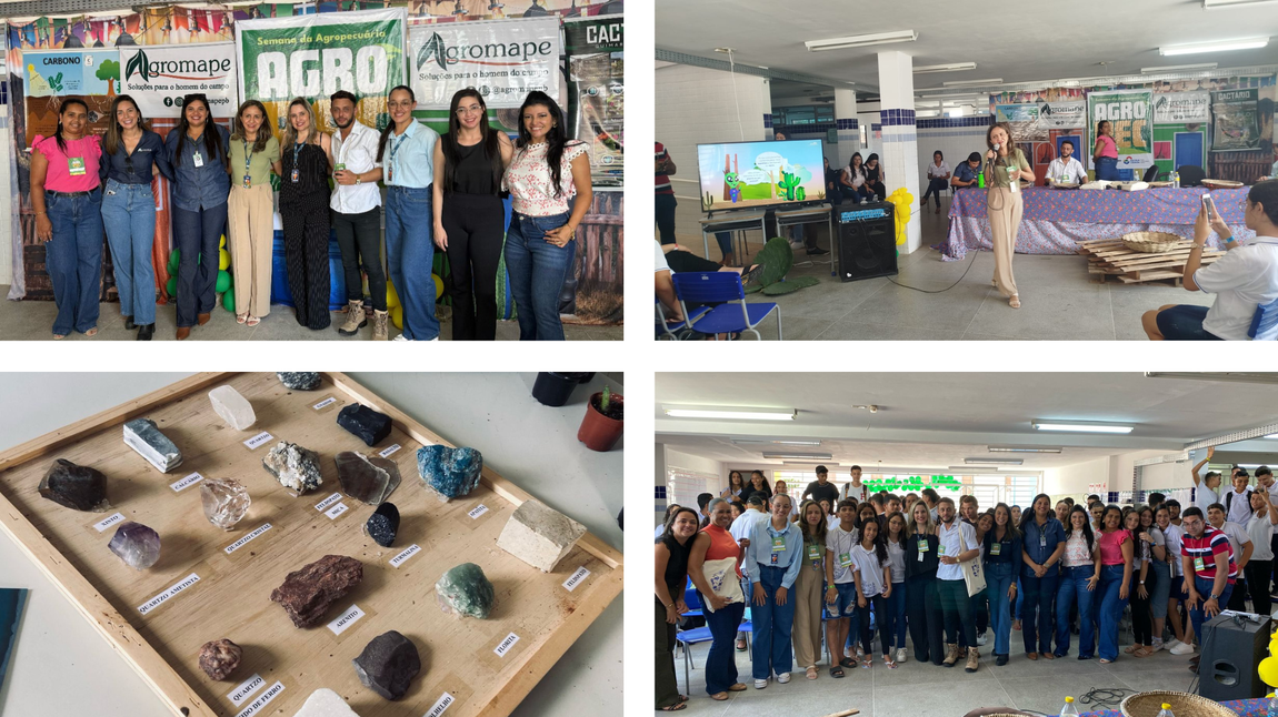 Atividades levadas à I Semana de Agropecuária de Riachão do Poço