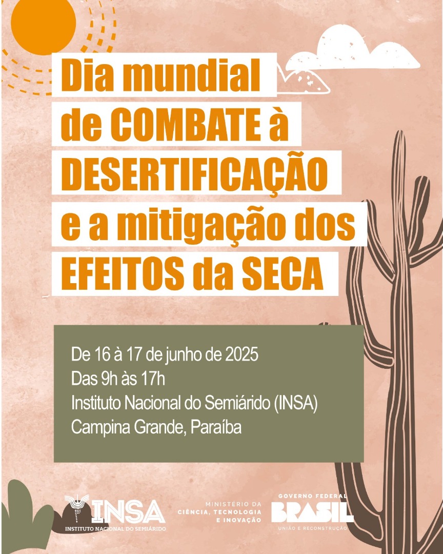 DIA MUNDIAL DE COMBATE À DESERTIFICAÇÃO E MITIGAÇÃO DOS EFEITOS DA SECA