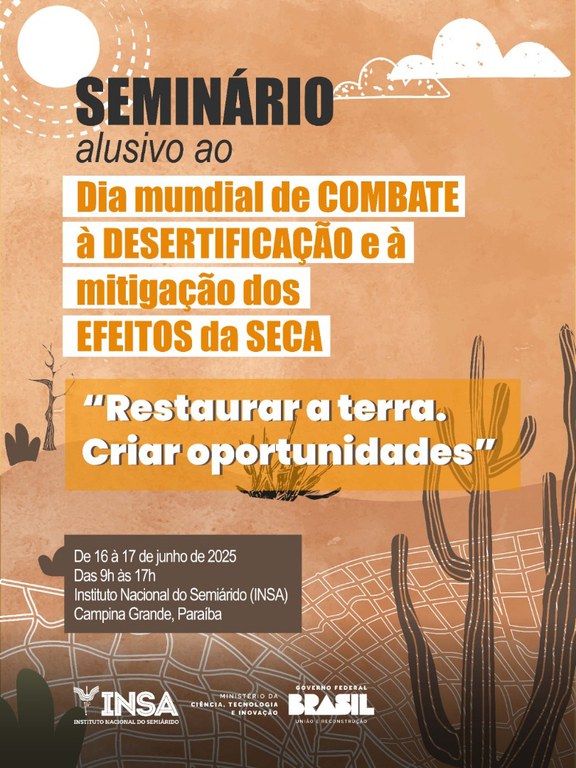 DIA MUNDIAL DE COMBATE À DESERTIFICAÇÃO  E MITIGAÇÃO DOS EFEITOS DA SECA