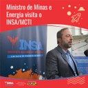 Ministro de Minas e Energia (MME), Alexandre Silveira, em visita ao INSA/MCTI