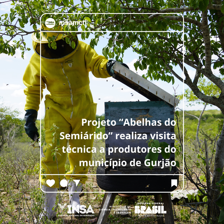 Projeto “Abelhas do Semiárido” realiza visita técnica a produtores de Gurjão