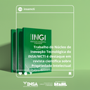 Trabalho do NIT do INSA é destaque em revista científica sobre Propriedade Intelectual