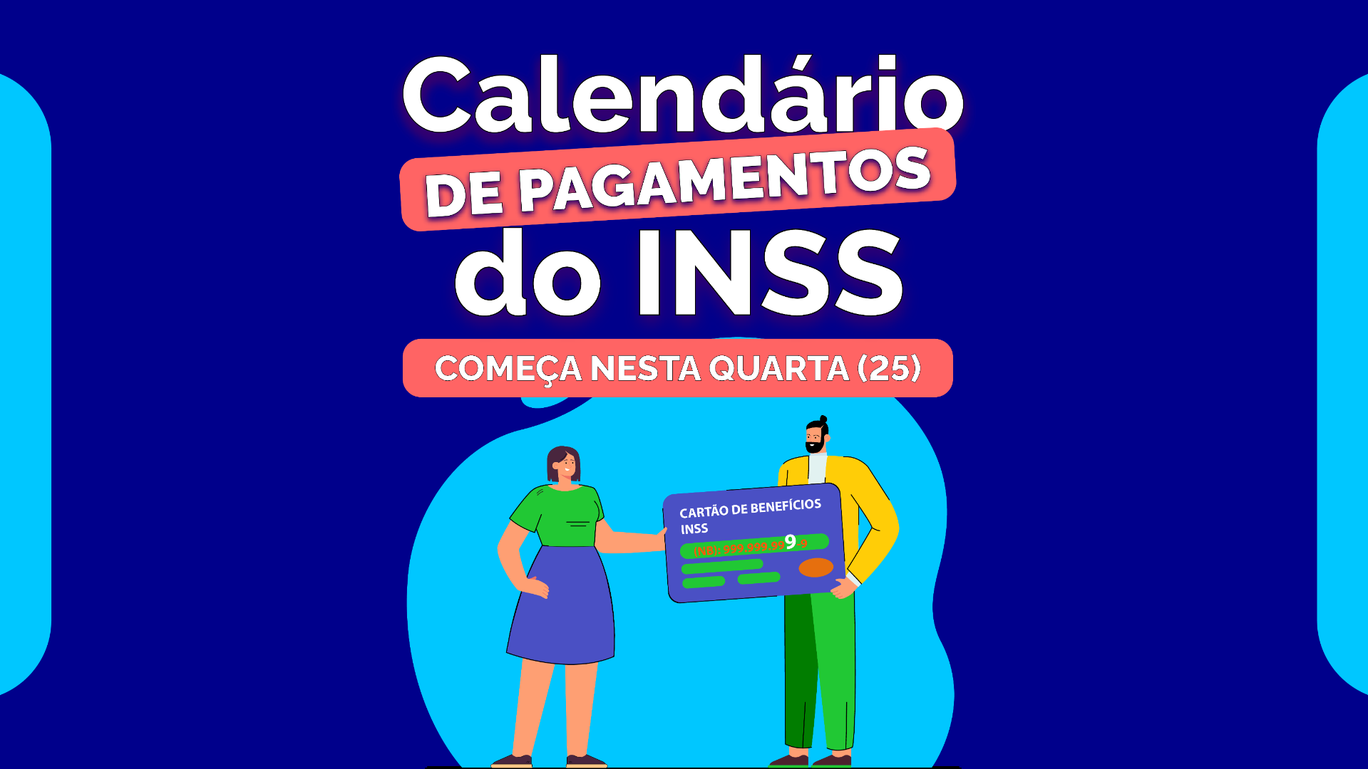 O cidadão deve considerar o número final do cartão de benefício para conferir a data de pagamento