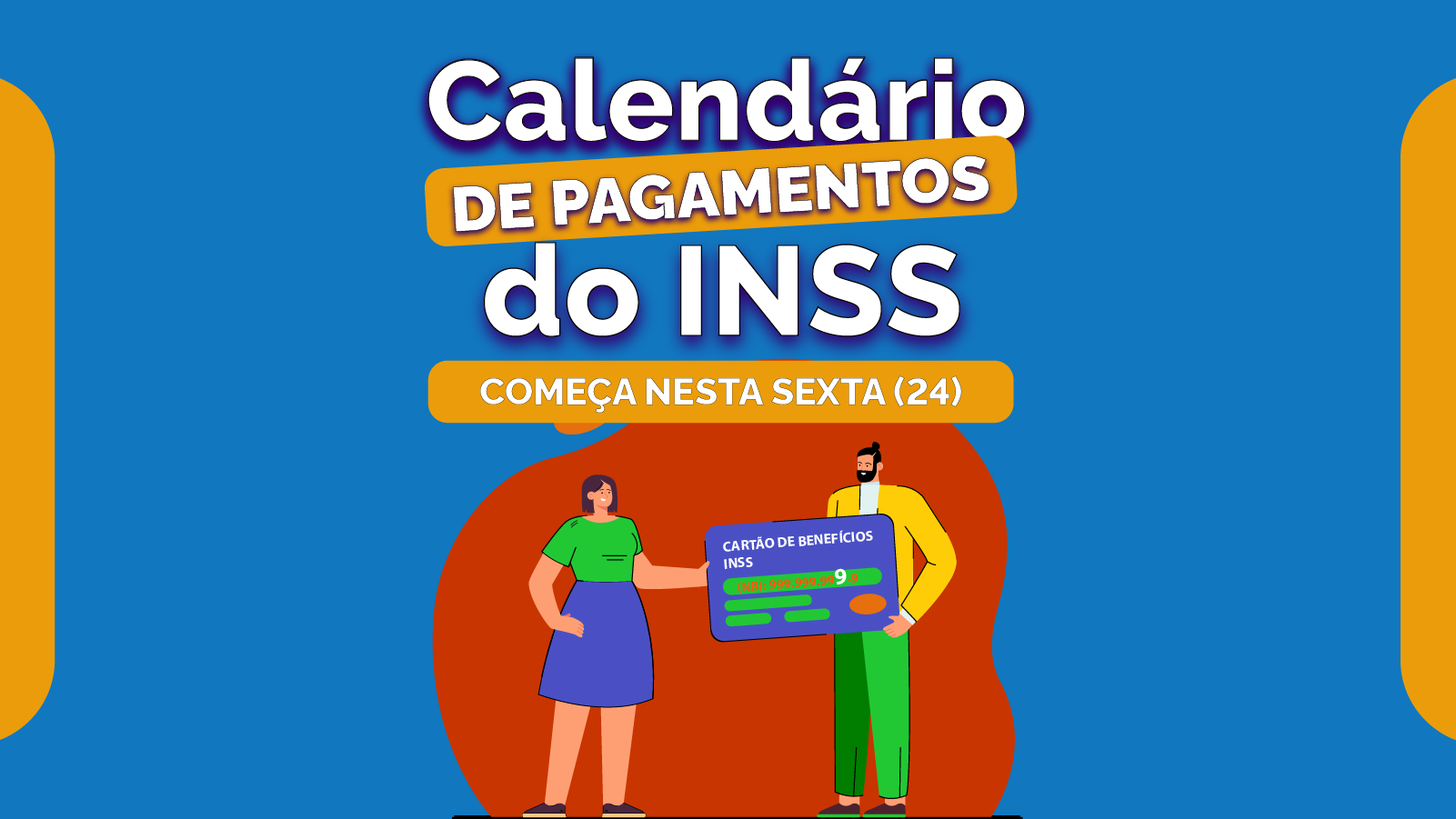 Pagamento inclui primeira parcela do 13º para beneficiários; Para conferir a data de pagamento, o cidadão deve considerar o número final do cartão de benefício