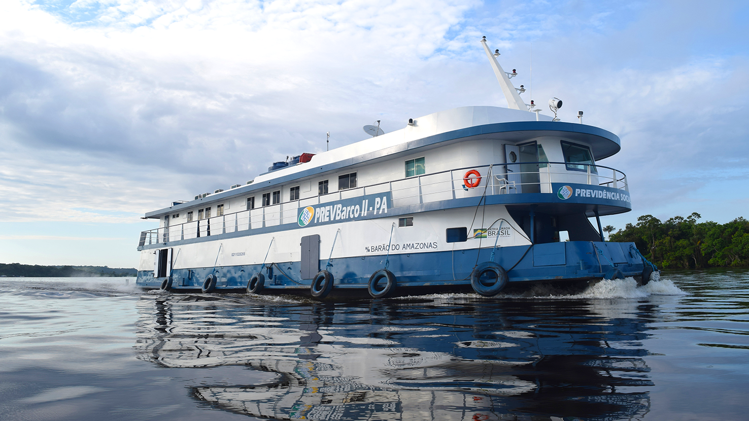 Embarcações levam serviços previdenciários ao Amazonas e ao Pará