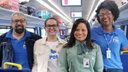 PEP nos Trilhos - servidores do INSS Jacqueline, Mirlê e Gilvan, com a chefe do Trem da Vale, Sara Oliveira - embarque BHa.jpg.jpeg