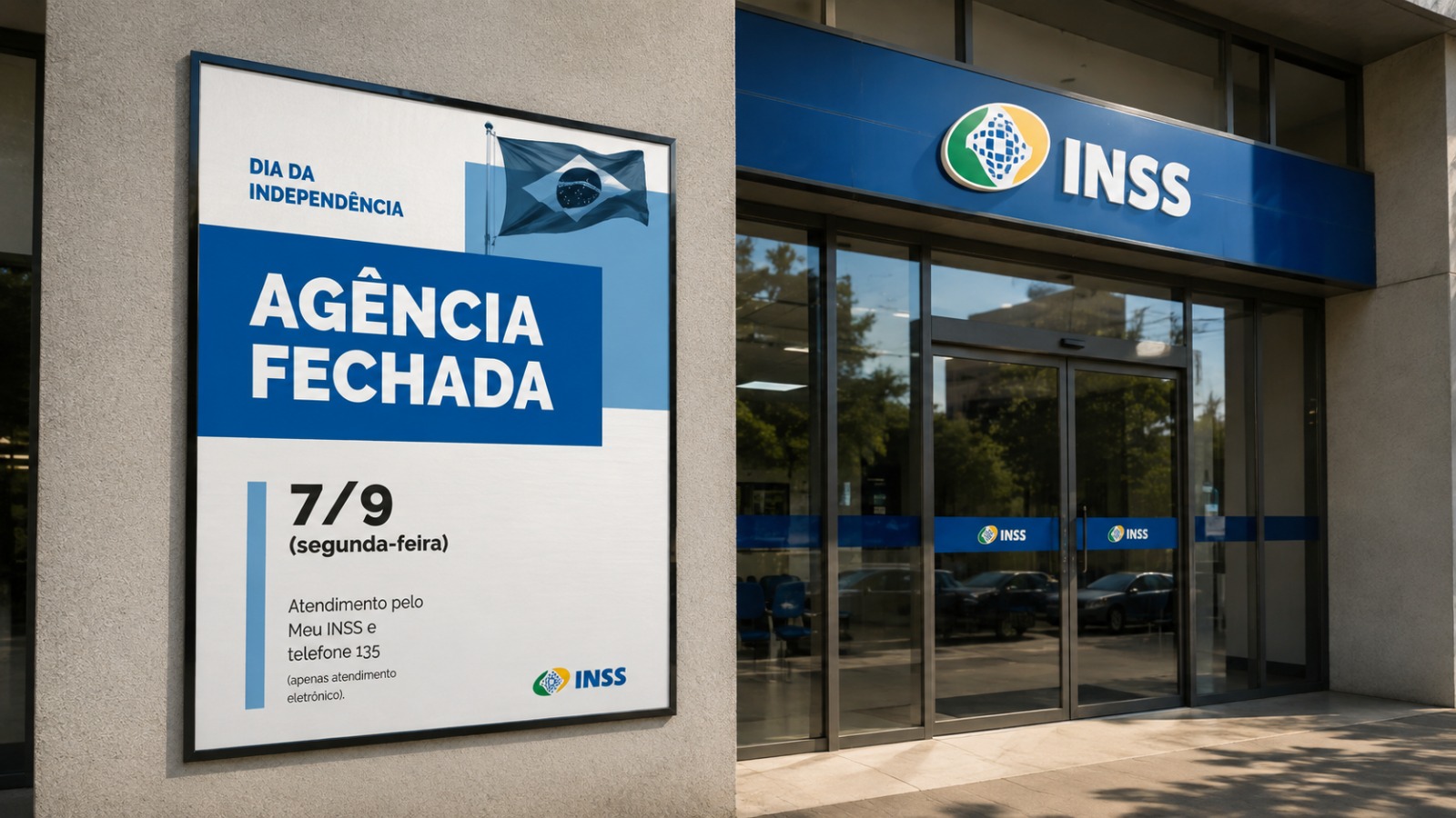Em razão do feriado nacional da Independência do Brasil (7/09), as Agências da Previdência Social estarão fechadas. A Central 135 prestará apenas atendimento eletrônico