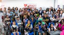 Presidente do INSS, Gilberto Waller, e comitiva durante encontro, em Salvador / BA, com com famílias acometidas pelo surto de Zika Vírus. O encontro foi uma parceria com a ONG aBRAÇO